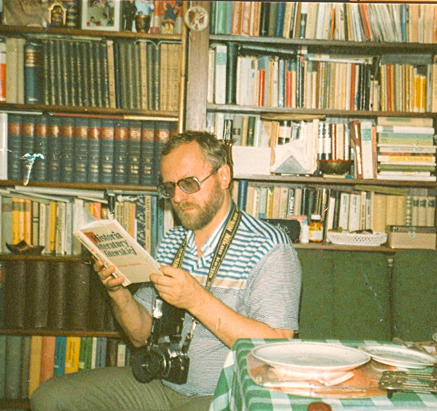 Varšuvoje viešint pas istoriką Zygmunt Stoberski 1985 m. 